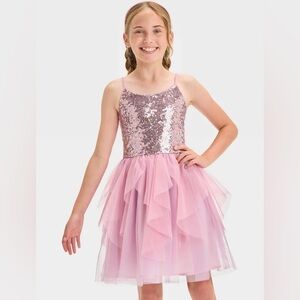 NWT Cute pink sparkly dress 4/5t cat & jack